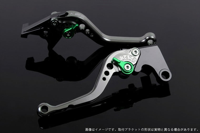 【エスエスケイ スピードラ】アジャストレバー スタンダード ショート チタン/グリーン NSR250 全年式 CB400SF NC31 HO0403939-GN