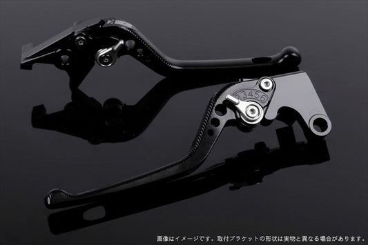 【エスエスケイ スピードラ】アジャストレバー 3D ロング        ブラック/シルバー モンスター695 07-08 /696 09-13 /796 11-13 DU0404581-SR