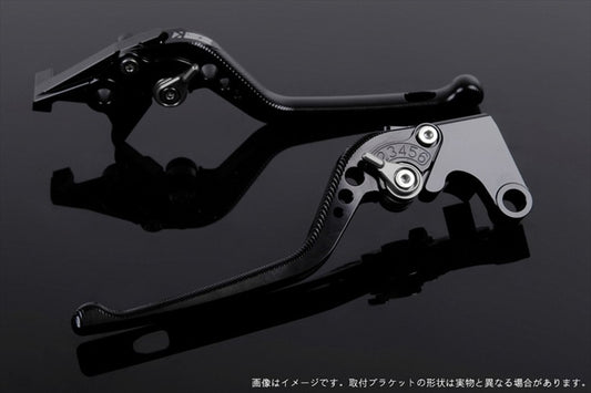 【エスエスケイ スピードラ】アジャストレバー 3D ロング        ブラック/チタン モンスター695 07-08 /696 09-13 /796 11-13 DU0404581-TM