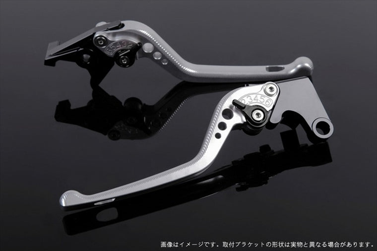 【エスエスケイ スピードラ】アジャストレバー 3D ロング        シルバー/ブラック モンスター695 07-08 /696 09-13 /796 11-13 DU0404582-BK