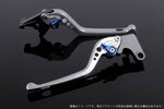 【エスエスケイ スピードラ】アジャストレバー 3D ロング        シルバー/ブルー モンスター695 07-08 /696 09-13 /796 11-13 DU0404582-BE