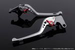 【エスエスケイ スピードラ】アジャストレバー 3D ロング        シルバー/レッド モンスター695 07-08 /696 09-13 /796 11-13 DU0404582-RD