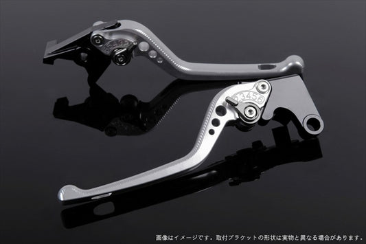 【エスエスケイ スピードラ】アジャストレバー 3D ロング        シルバー/チタン モンスター695 07-08 /696 09-13 /796 11-13 DU0404582-TM