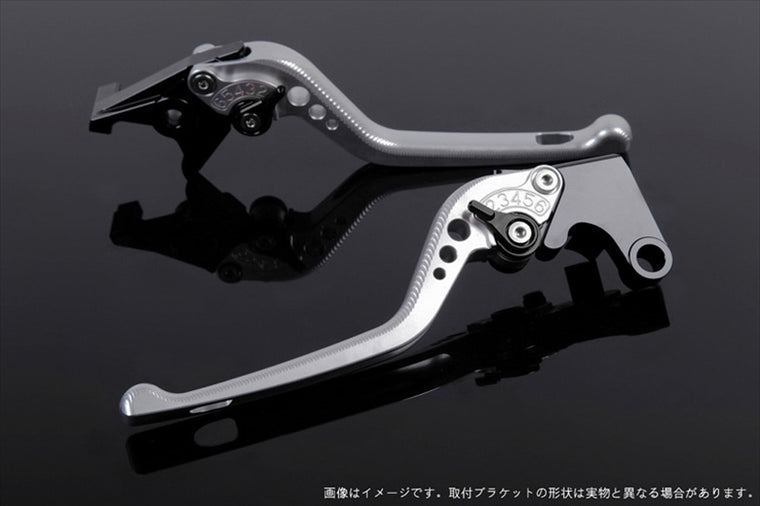 エスエスケイ スピードラ｜アジャストレバー 3D ロング シルバー/ブラック NINJA ZX-6R 2007-2017 Z750R 11-13｜KA0404652-BK