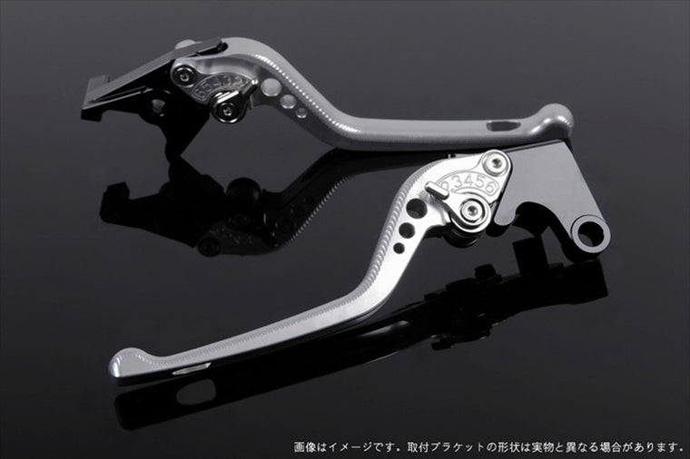 【エスエスケイ スピードラ】アジャストレバー 3D ロング        シルバー/シルバー NINJA400R 11-13 NINJA400 14-17 KA0404673-SR