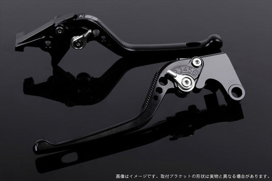 【エスエスケイ スピードラ】アジャストレバー 3D ロング ブラック/シルバー MT-01 04-09 VMAX1700 09-13 YA0404805-SR
