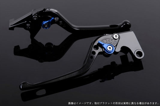 【エスエスケイ スピードラ】アジャストレバー 3D ロング ブラック/ブルー MT-01 04-09 VMAX1700 09-13 YA0404805-BE