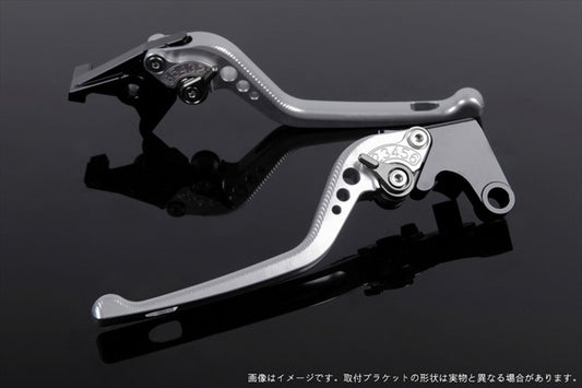 【エスエスケイ スピードラ】アジャストレバー 3D ロング シルバー/チタン MT-01 04-09 VMAX1700 09-13 YA0404806-TM