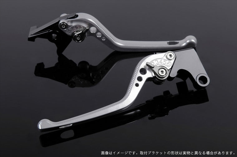 【エスエスケイ スピードラ】アジャストレバー 3D ロング シルバー/チタン MT-01 04-09 VMAX1700 09-13 YA0404806-TM