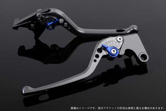 【エスエスケイ スピードラ】アジャストレバー 3D ロング        チタン/ブルー モンスター695 07-08 /696 09-13 /796 11-13 DU0404586-BE