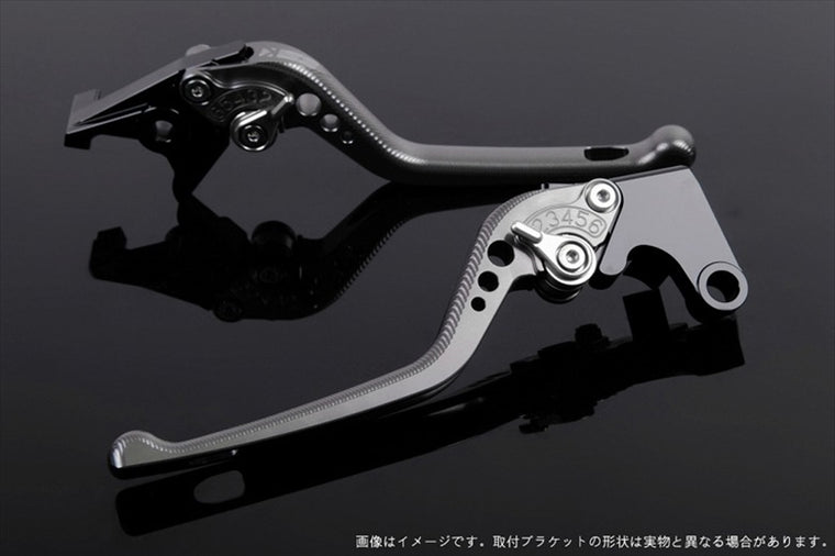 エスエスケイ スピードラ｜アジャストレバー 3D ロング チタン/シルバー NINJA ZX-6R 2007-2017 Z750R 11-13｜KA0404656-SR