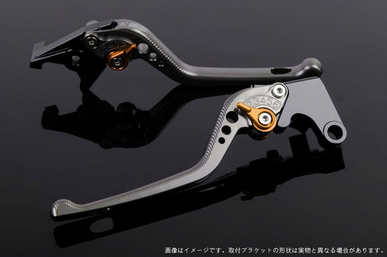 エスエスケイ スピードラ｜アジャストレバー 3D ロング チタン/ゴールド NINJA ZX-6R 2007-2017 Z750R 11-13｜KA0404656-GD