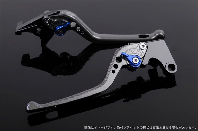 エスエスケイ スピードラ｜アジャストレバー 3D ロング チタン/ブルー NINJA ZX-6R 2007-2017 Z750R 11-13｜KA0404656-BE
