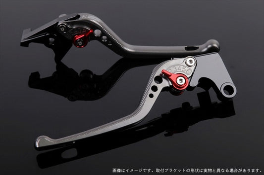 エスエスケイ スピードラ｜アジャストレバー 3D ロング チタン/レッド NINJA ZX-6R 2007-2017 Z750R 11-13｜KA0404656-RD