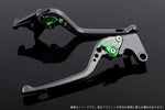 エスエスケイ スピードラ｜アジャストレバー 3D ロング チタン/グリーン NINJA ZX-6R 2007-2017 Z750R 11-13｜KA0404656-GN