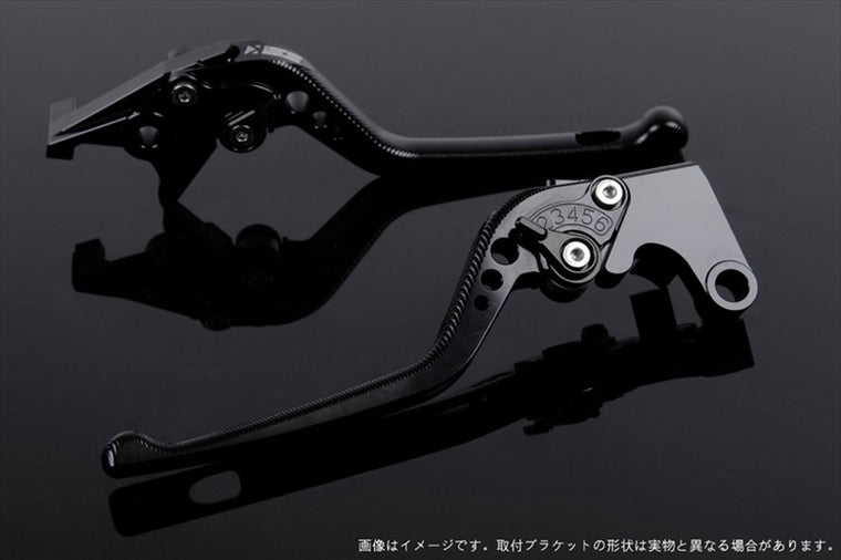 エスエスケイ スピードラ｜アジャストレバー 3D ロング グリーン/ブラック NINJA ZX-6R 2007-2017 Z750R 11-13｜KA0404657-BK