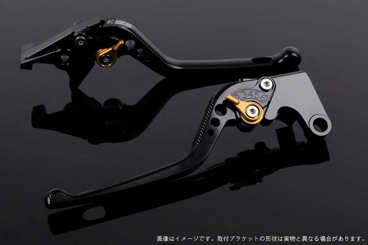 エスエスケイ スピードラ｜アジャストレバー 3D ロング グリーン/ゴールド NINJA ZX-6R 2007-2017 Z750R 11-13｜KA0404657-GD
