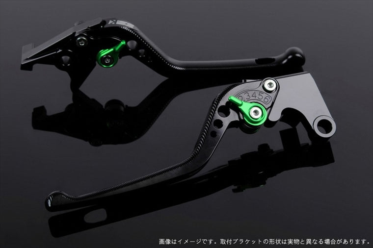 エスエスケイ スピードラ｜アジャストレバー 3D ロング グリーン/グリーン NINJA ZX-6R 2007-2017 Z750R 11-13｜KA0404657-GN