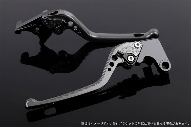 【エスエスケイ スピードラ】アジャストレバー 3D ロング        チタン/ブラック NINJA400R 11-13 NINJA400 14-17 KA0404677-BK