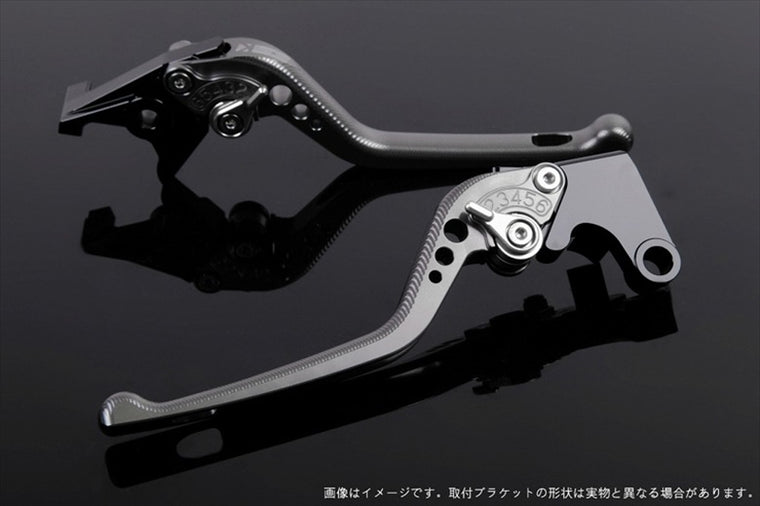 【エスエスケイ スピードラ】アジャストレバー 3D ロング        チタン/シルバー NINJA400R 11-13 NINJA400 14-17 KA0404677-SR
