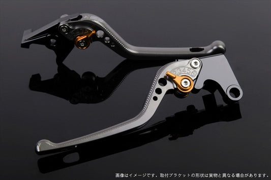 【エスエスケイ スピードラ】アジャストレバー 3D ロング        チタン/ゴールド NINJA400R 11-13 NINJA400 14-17 KA0404677-GD
