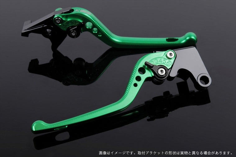 【エスエスケイ スピードラ】アジャストレバー 3D ロング        グリーン/ブラック NINJA400R 11-13 NINJA400 14-17 KA0404678-BK