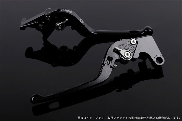 【エスエスケイ スピードラ】アジャストレバー 3D可倒式 ブラック/チタン モンスター900 00-05 996/S/R/99-03 DU0404974-TM