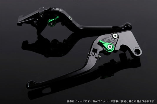 【エスエスケイ スピードラ】アジャストレバー 3D可倒式 ブラック/グリーン モンスター900 00-05 996/S/R/99-03 DU0404974-GN