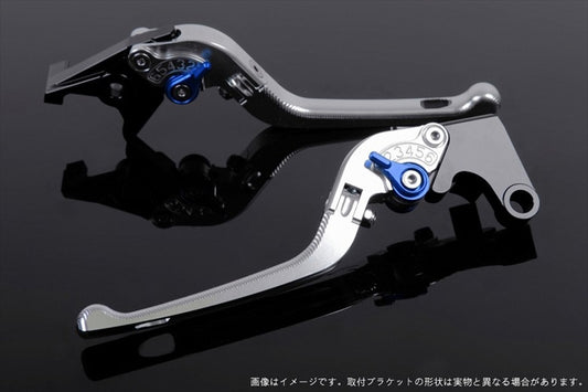 【エスエスケイ スピードラ】アジャストレバー 3D可倒式 シルバー/ブルー モンスター900 00-05 996/S/R/99-03 DU0404975-BE