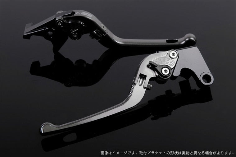 【エスエスケイ スピードラ】アジャストレバー 3D可倒式 チタン/ブラック モンスター900 00-05 996/S/R/99-03 DU0404979-BK