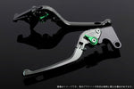 【エスエスケイ スピードラ】アジャストレバー 3D可倒式 チタン/グリーン モンスター900 00-05 996/S/R/99-03 DU0404979-GN