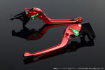 【エスエスケイ スピードラ】アジャストレバー 3D可倒式 レッド/グリーン モンスター900 00-05 996/S/R/99-03 DU0404978-GN