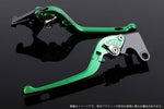 【エスエスケイ スピードラ】アジャストレバー 3D可倒式 グリーン/シルバー モンスター900 00-05 996/S/R/99-03 DU0404980-SR