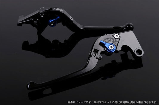 【エスエスケイ スピードラ】アジャストレバー 3D可倒式       ブラック/ブルー VFR750R RC30 RVF750 VFR800 RC46 02-13 HO0405037-BE