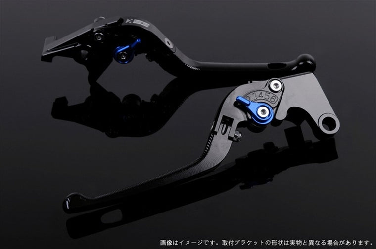 【エスエスケイ スピードラ】アジャストレバー 3D可倒式       ブラック/ブルー VFR750R RC30 RVF750 VFR800 RC46 02-13 HO0405037-BE