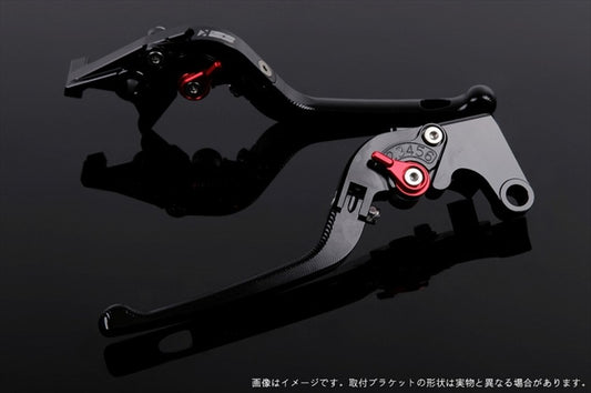 【エスエスケイ スピードラ】アジャストレバー 3D可倒式       ブラック/レッド VFR750R RC30 RVF750 VFR800 RC46 02-13 HO0405037-RD
