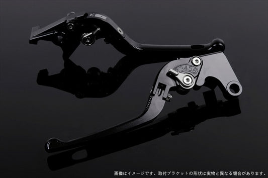 【エスエスケイ スピードラ】アジャストレバー 3D可倒式       ブラック/チタン VFR750R RC30 RVF750 VFR800 RC46 02-13 HO0405037-TM