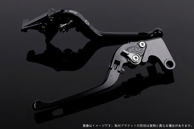 【エスエスケイ スピードラ】アジャストレバー 3D可倒式       ブラック/チタン VFR750R RC30 RVF750 VFR800 RC46 02-13 HO0405037-TM