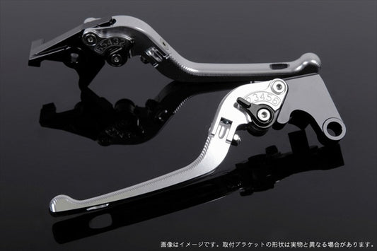 【エスエスケイ スピードラ】アジャストレバー 3D可倒式       シルバー/ブラック VFR750R RC30 RVF750 VFR800 RC46 02-13 HO0405038-BK