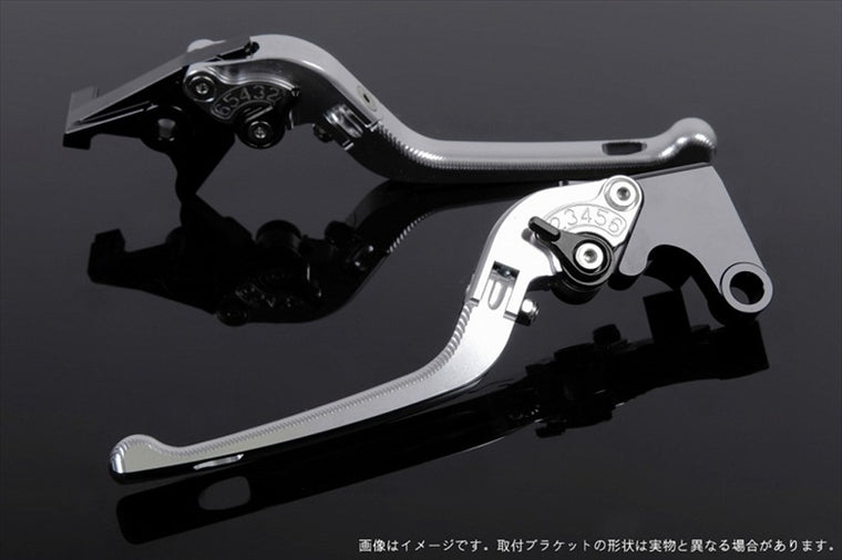【エスエスケイ スピードラ】アジャストレバー 3D可倒式       シルバー/ブラック VFR750R RC30 RVF750 VFR800 RC46 02-13 HO0405038-BK
