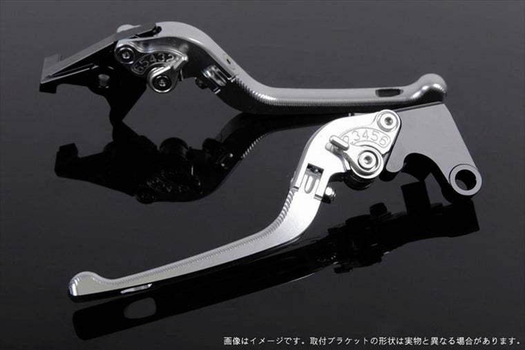 【エスエスケイ スピードラ】アジャストレバー 3D可倒式       シルバー/シルバー VFR750R RC30 RVF750 VFR800 RC46 02-13 HO0405038-SR