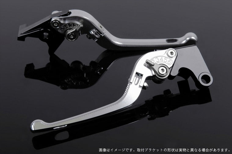 【エスエスケイ スピードラ】アジャストレバー 3D可倒式       シルバー/チタン VFR750R RC30 RVF750 VFR800 RC46 02-13 HO0405038-TM