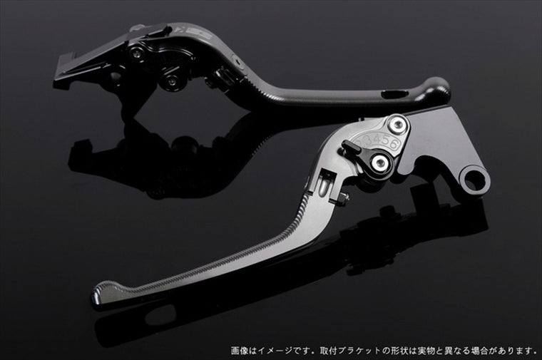 【エスエスケイ スピードラ】アジャストレバー 3D可倒式       チタン/ブラック VFR750R RC30 RVF750 VFR800 RC46 02-13 HO0405042-BK