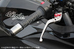 【エスエスケイ スピードラ】アジャストレバー 3D可倒式 ゴールド/グリーン FZ1フェザー 06-14 MT-07 14-18 XSR700 18 YA0405256-GN