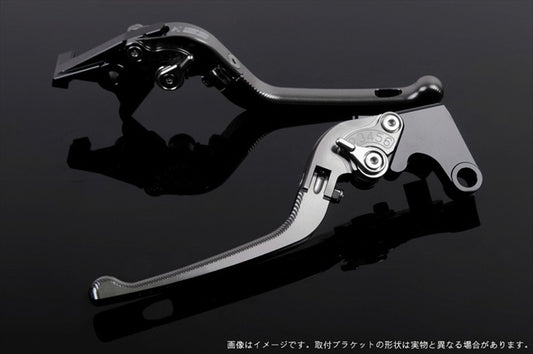 【エスエスケイ スピードラ】アジャストレバー 3D可倒式 チタン/シルバー FZ1フェザー 06-14 MT-07 14-18 XSR700 18 YA0405259-SR