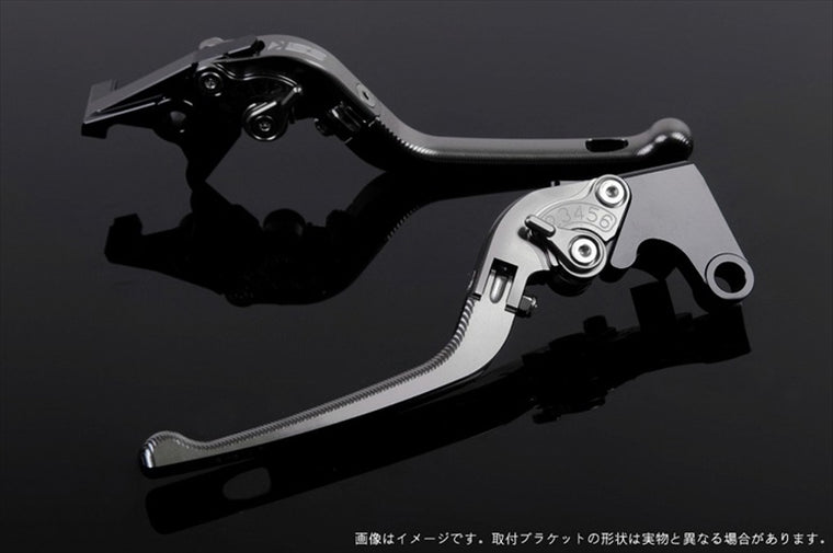 【エスエスケイ スピードラ】アジャストレバー 3D可倒式 チタン/チタン FZ1フェザー 06-14 MT-07 14-18 XSR700 18 YA0405259-TM