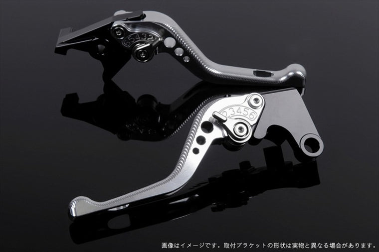 【エスエスケイ スピードラ】アジャストレバー 3Dショート         シルバー/シルバー NINJA400R 11-13 NINJA400 14-17 KA0405381-SR