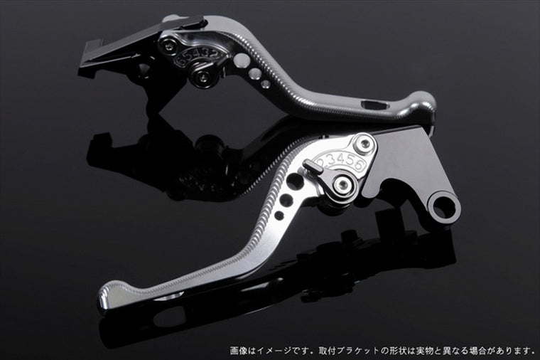 【エスエスケイ スピードラ】アジャストレバー 3Dショート         シルバー/チタン NINJA400R 11-13 NINJA400 14-17 KA0405381-TM