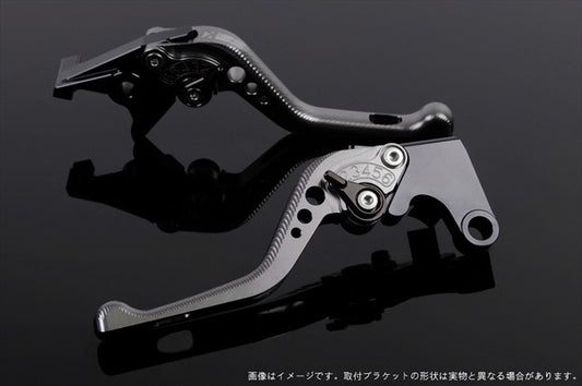 【エスエスケイ スピードラ】アジャストレバー 3Dショート         チタン/ブラック NINJA400R 11-13 NINJA400 14-17 KA0405385-BK