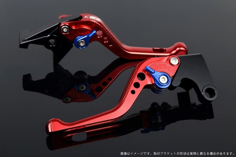 【エスエスケイ スピードラ】アジャストレバー 3Dショート         レッド/ブルー NINJA400R 11-13 NINJA400 14-17 KA0405384-BE